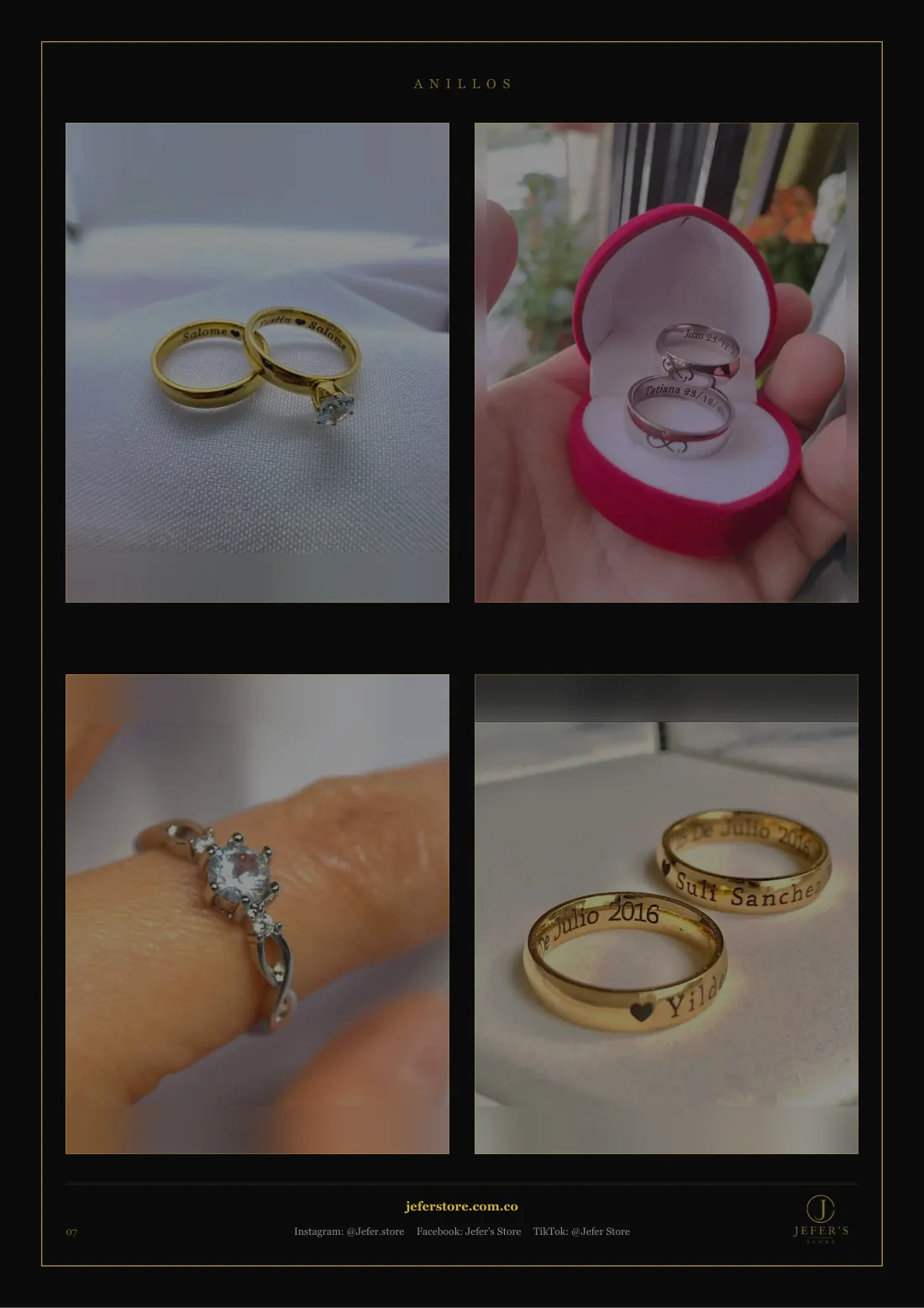 Página 8 de 18 del catálogo de anillos