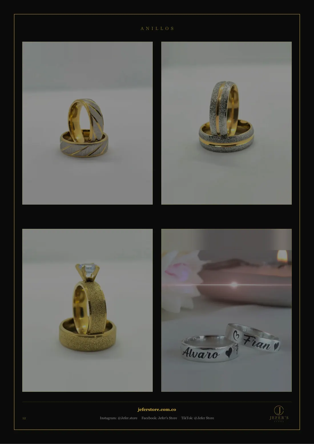 Página 13 de 18 del catálogo de anillos