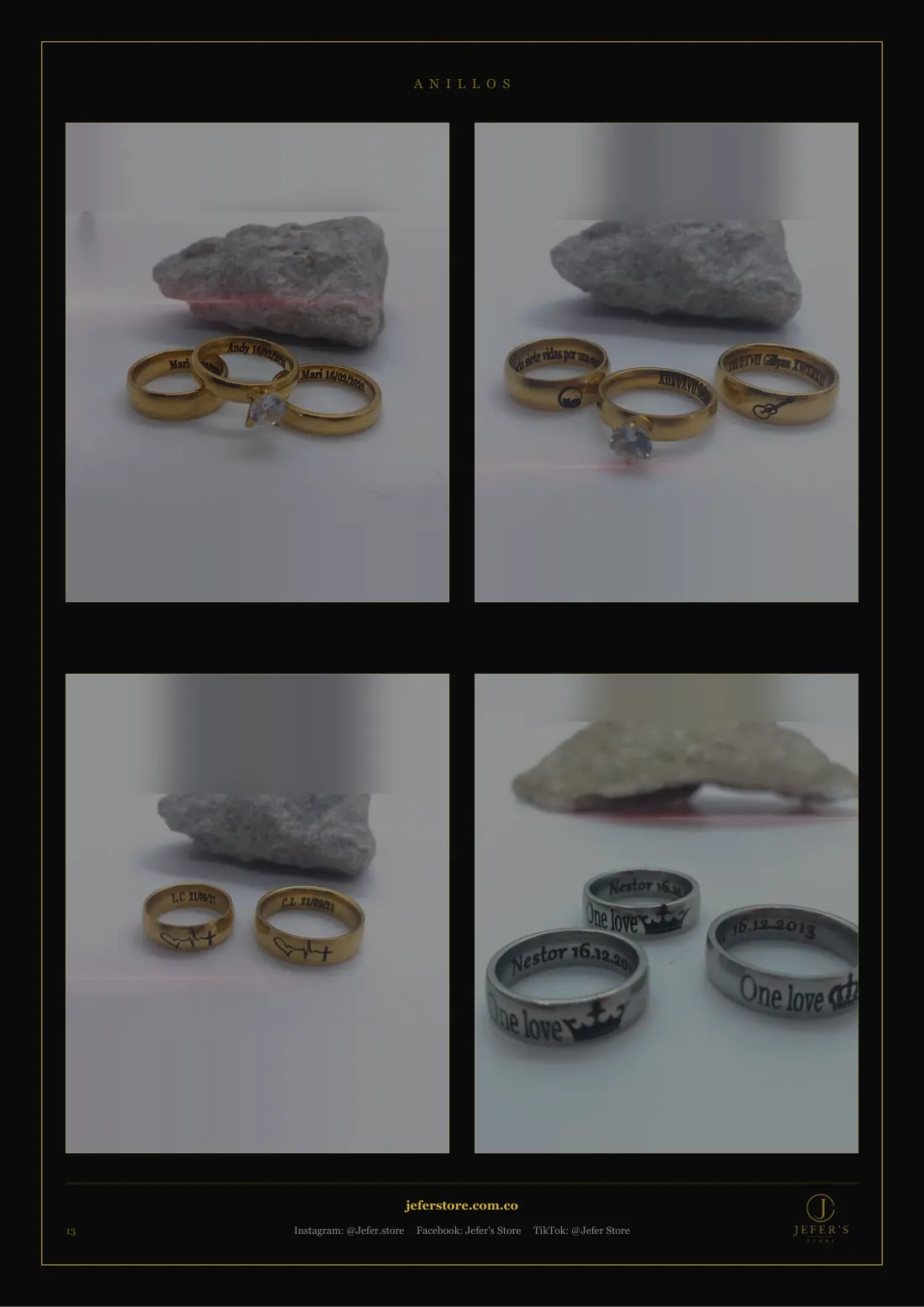 Página 14 de 18 del catálogo de anillos