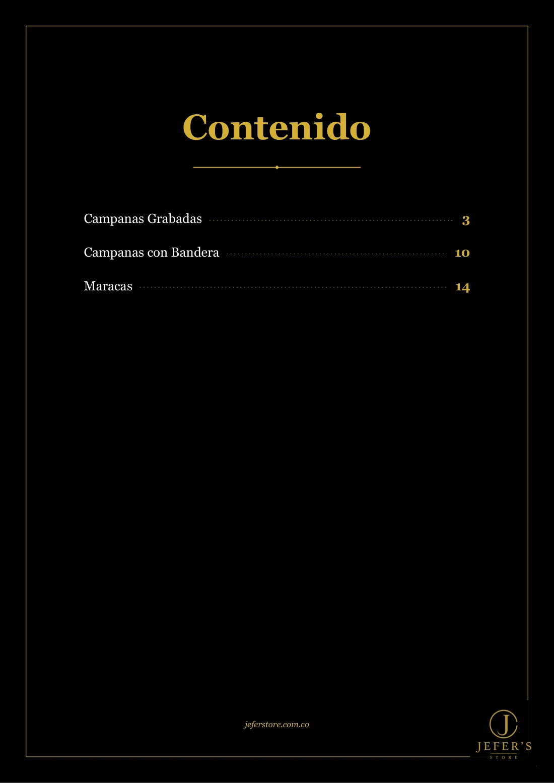 Página 2 de 16 del catálogo de campanas personalizadas