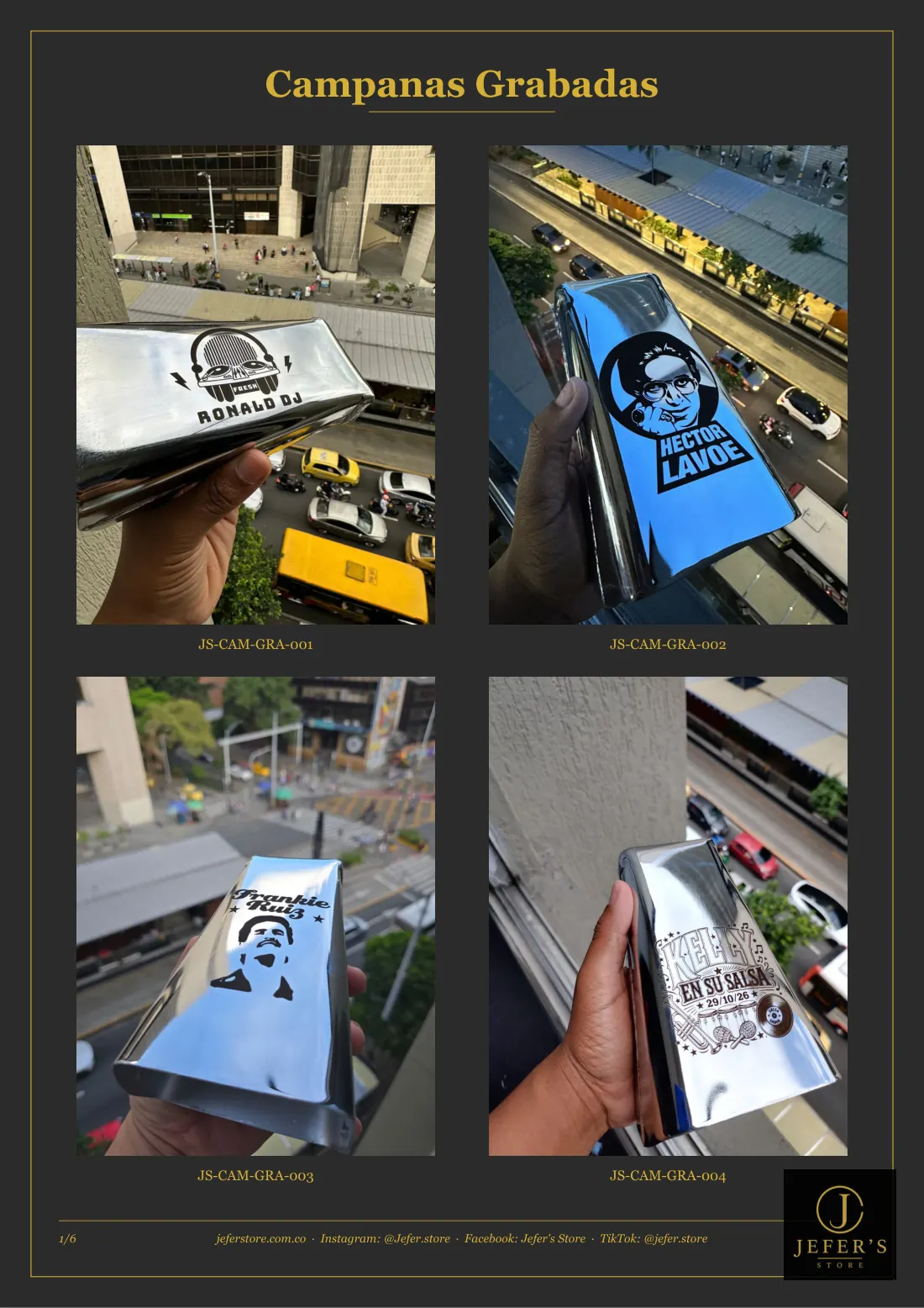 Página 4 de 16 del catálogo de campanas personalizadas