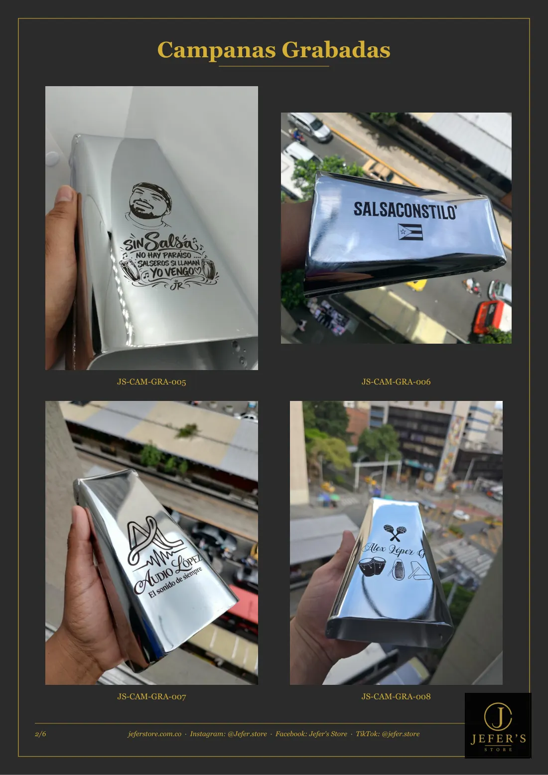 Página 5 de 16 del catálogo de campanas personalizadas