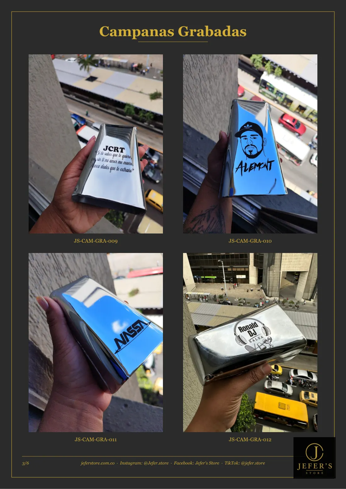 Página 6 de 16 del catálogo de campanas personalizadas
