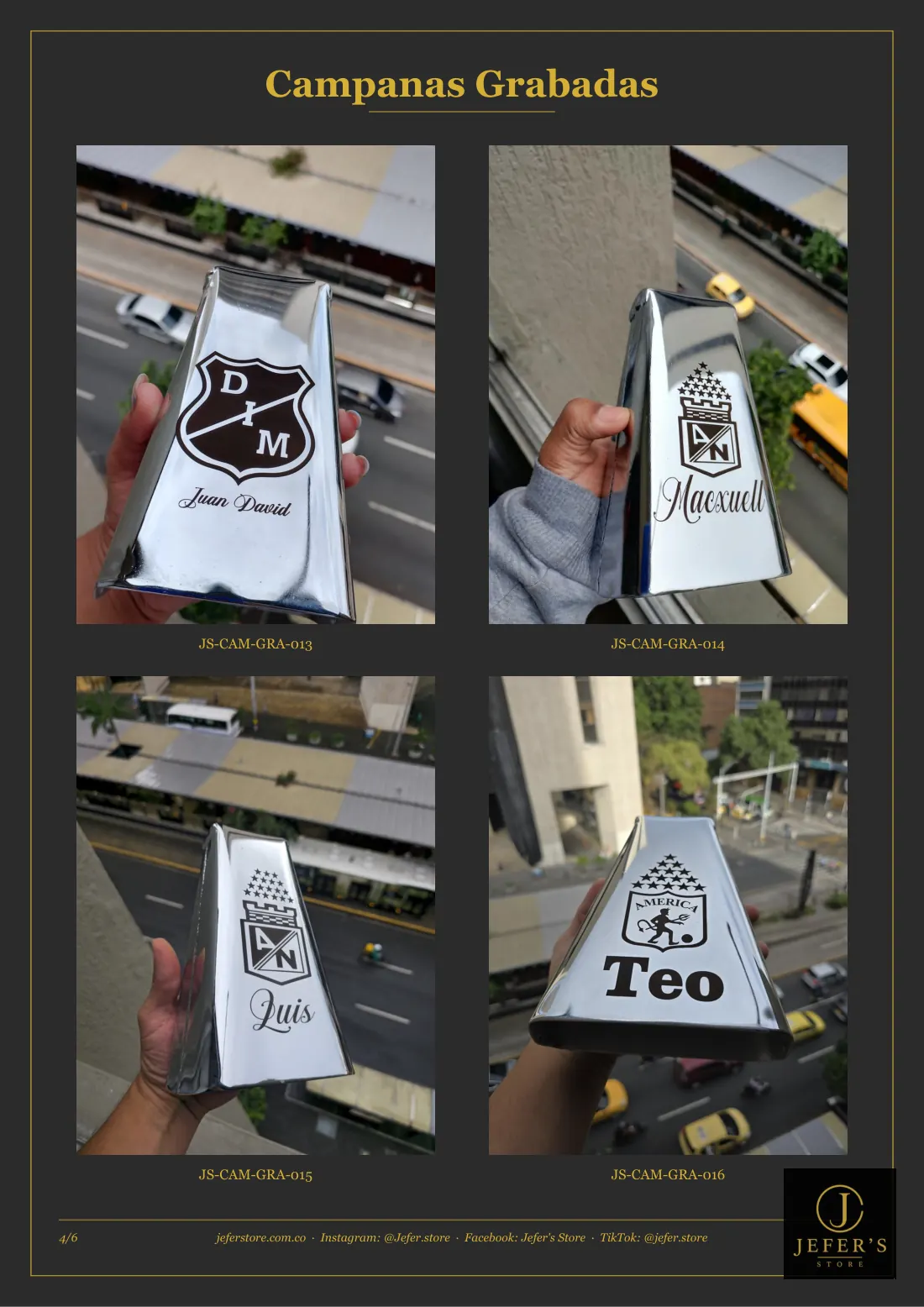 Página 7 de 16 del catálogo de campanas personalizadas