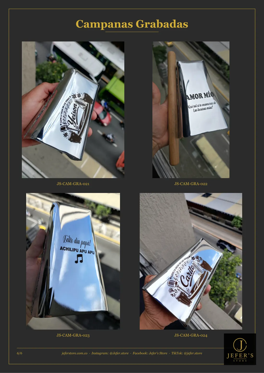 Página 9 de 16 del catálogo de campanas personalizadas