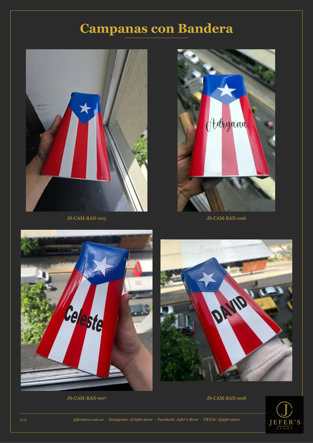 Página 12 de 16 del catálogo de campanas personalizadas