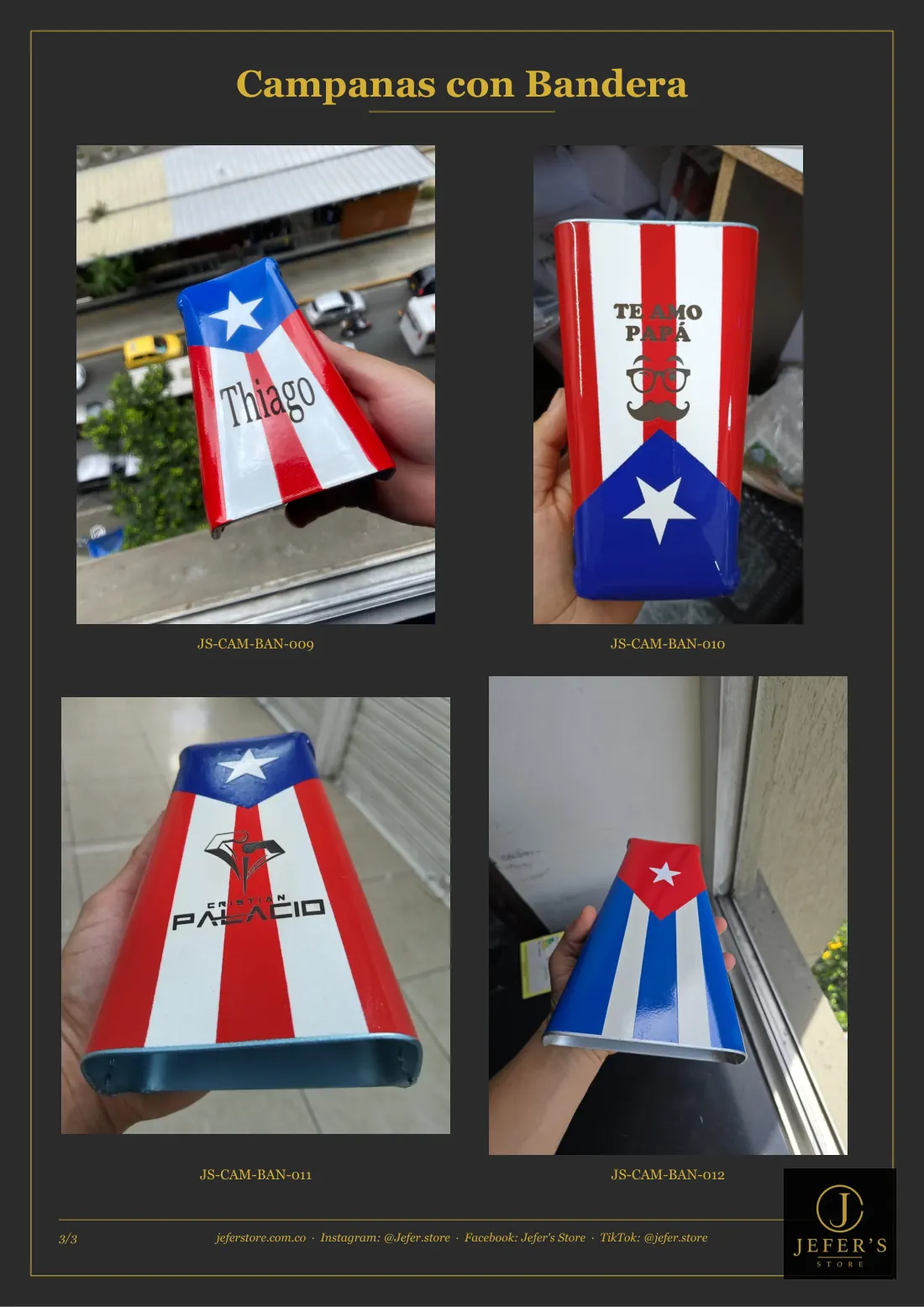Página 13 de 16 del catálogo de campanas personalizadas
