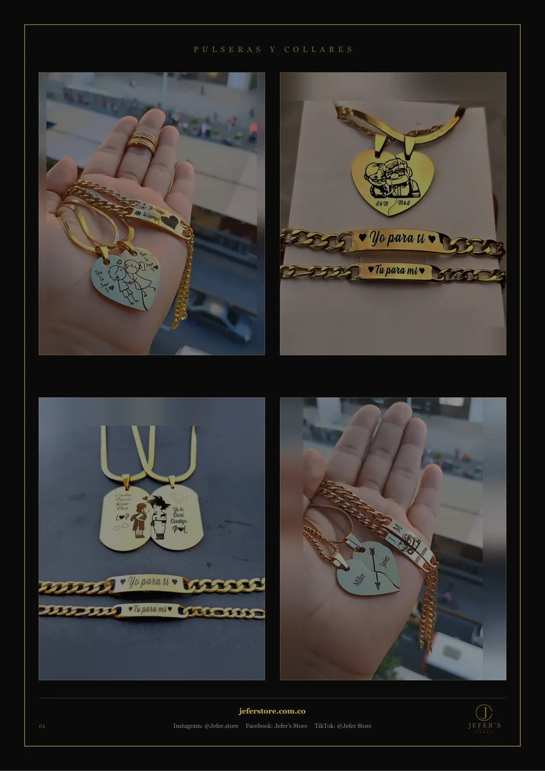 Página 2 de 4 del catálogo de pulseras y collares